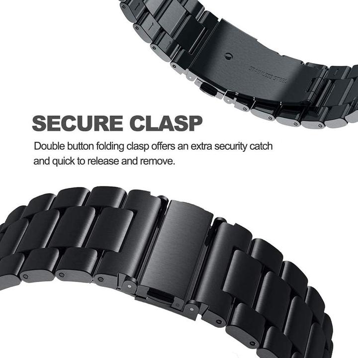 Produktbild Strap-it Stahlarmband (24 mm, Edelstahl)