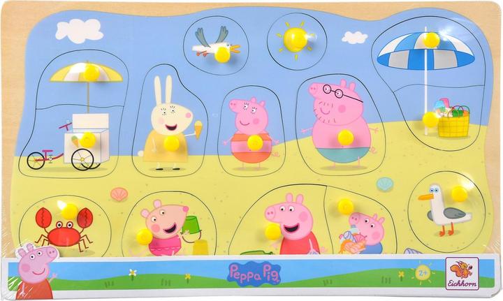 Image du produit Eichhorn Peppa Pig, puzzle à encastrement, 4-sort. (14 pièces)