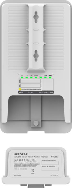 Image du produit Netgear WBC502 2PT Insight Instant Wireless AirBridge (54 Mbit/s)