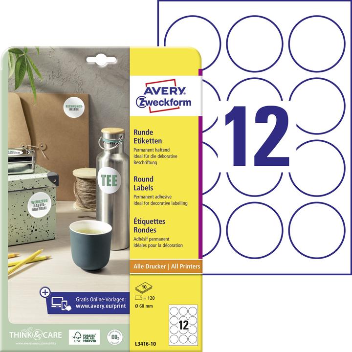 Image du produit Avery Étiquettes rondes