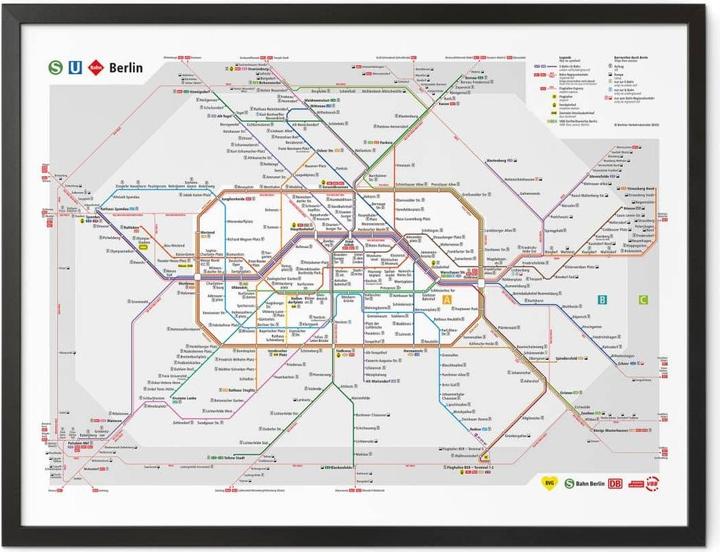 Produktbild BVG Berlin - Netzplan Berlin (150 x 120 cm)