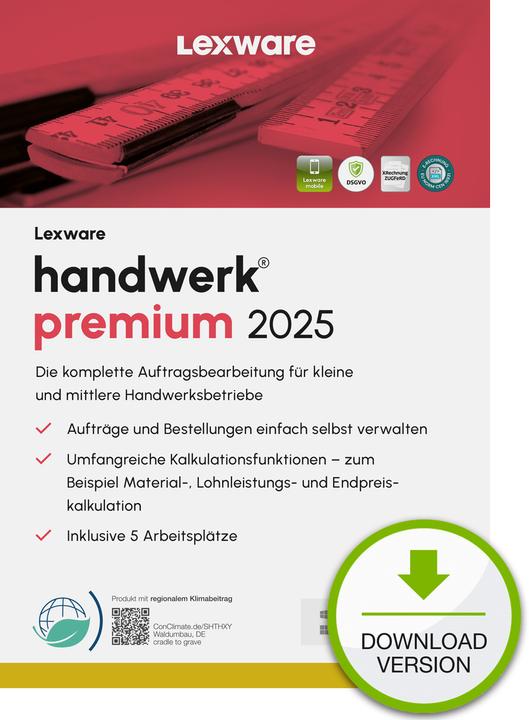 Lexware handwerk premium 2025 - Plan (1 User, unlimited)