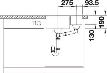 Immagine prodotto Blanco SUBLINE 340/160-F (55.20 cm, 42.70 cm)