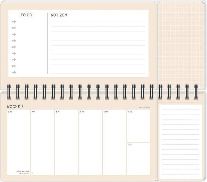 Image du produit Calendrier hebdomadaire Un nouveau départ 2025 (Couverture rigide, Allemand)