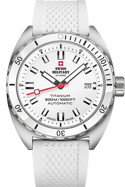 Immagine prodotto Swiss Military SMA34100.12 Diver Titanium Automatic 42mm 30ATM (Orologio sub, 42 mm)