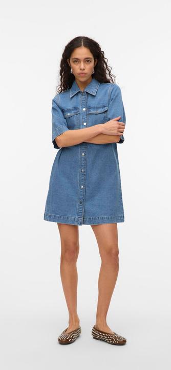 Actual product image Vero Moda VMFENJA Kurzes Kleid Jeanskleid (XXL)