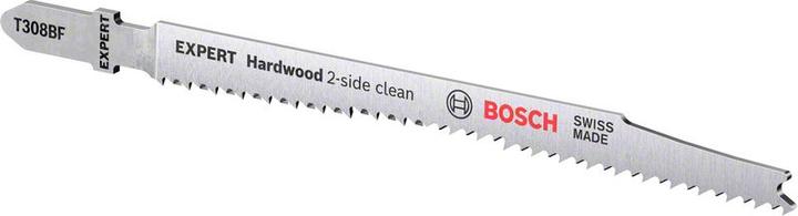 Actual product image Bosch Professional Zubehör EXPERT 'Hardwood 2-side clean' T 308 BF Jigsaw blade, 3 pieces