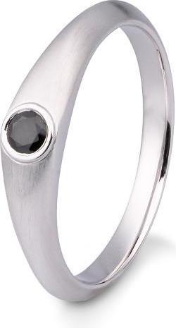 Produktbild Breuning RING - BRILLANT 0,15 Ct. schwarz (70, 750/18 K Gold)