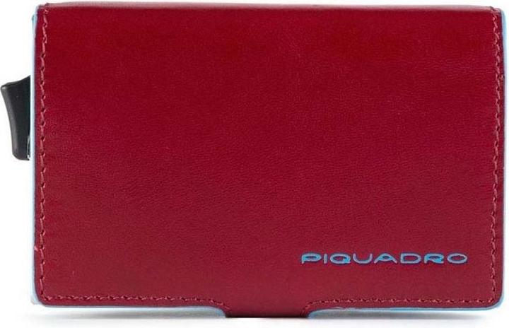 Actual product image Piquadro Blue Square - Double credit card case with sliding system