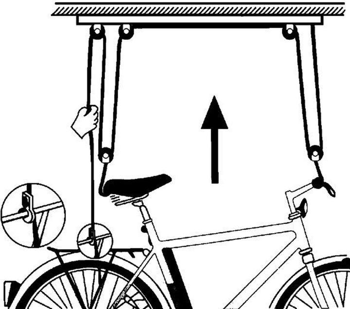 Produktbild Hang-Up Bike-Lift, schwarz