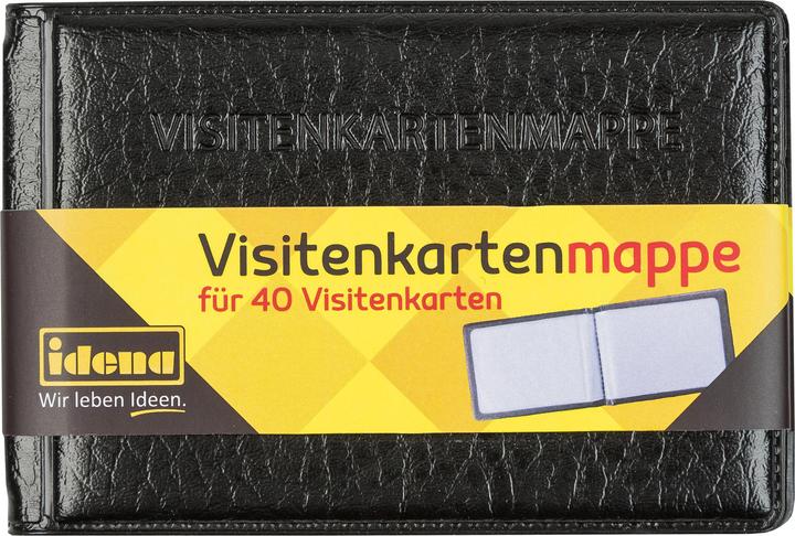 Produktbild Idena Visitenkartenmappe schwarz quer (Visitenkarte)