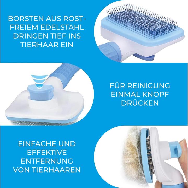 Actual product image Quick Aid Self Cleaning Pet Brush (Cat, Dog, 2016 ml)
