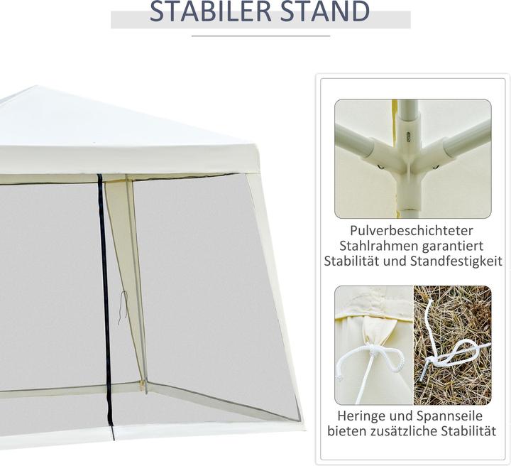Immagine prodotto Outsunny Padiglione con zanzariera (300 cm, 300 cm)