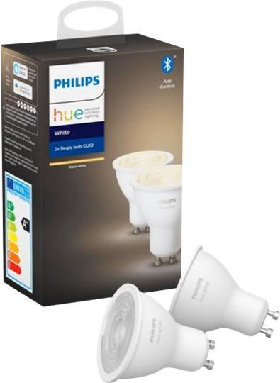 Actual product image Philips Hue White BT (GU10, 5.20 W, 400 lm, 2 x, F)