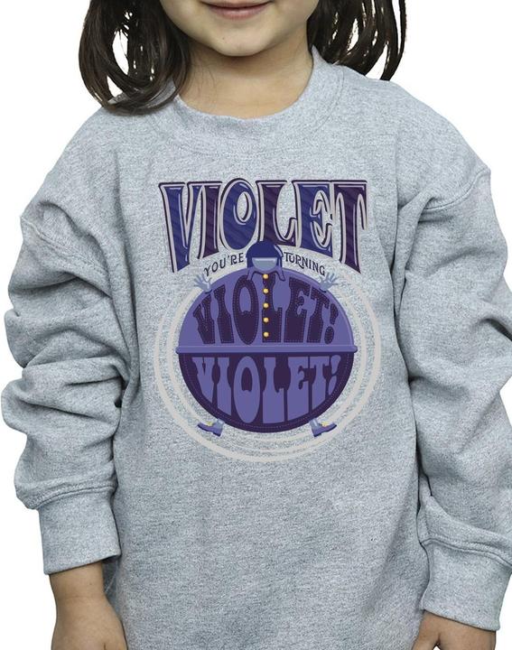 Image du produit Willy Wonka & the Chocolate Factory - Sweat VIOLET TURNING VIOLET - Fille (128)