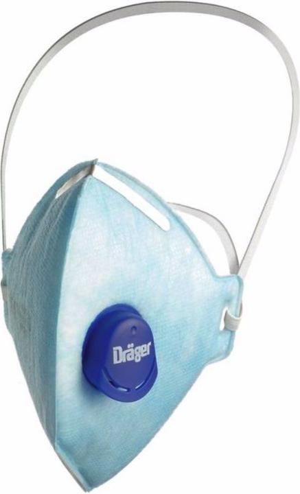Produktbild Dräger X-plore 1720 NR D V Halbmaske 10 Stück ( 3951084 ) FFP2 Partikelfiltrierend Universalgrösse mi (FFP2, 1 x)