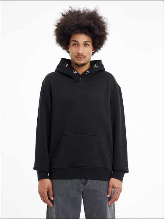 Produktbild Calvin Klein Jeans LOGO JACQUARD HOODIE, schwarz(black), Gr. L (L)