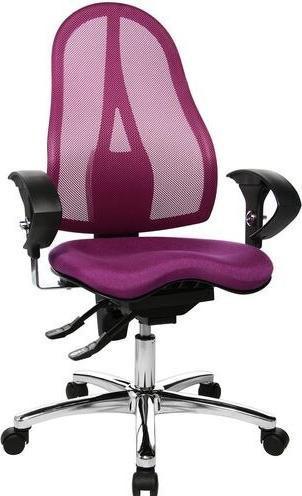 Actual product image Topstar Fitness swivel chair Sitness15 permanent contact purple