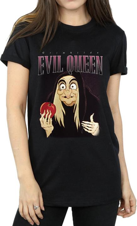 Actual product image Disney Womens/Ladies Snow White Evil Queen Montage Cotton Boyfriend T-Shirt (XL)
