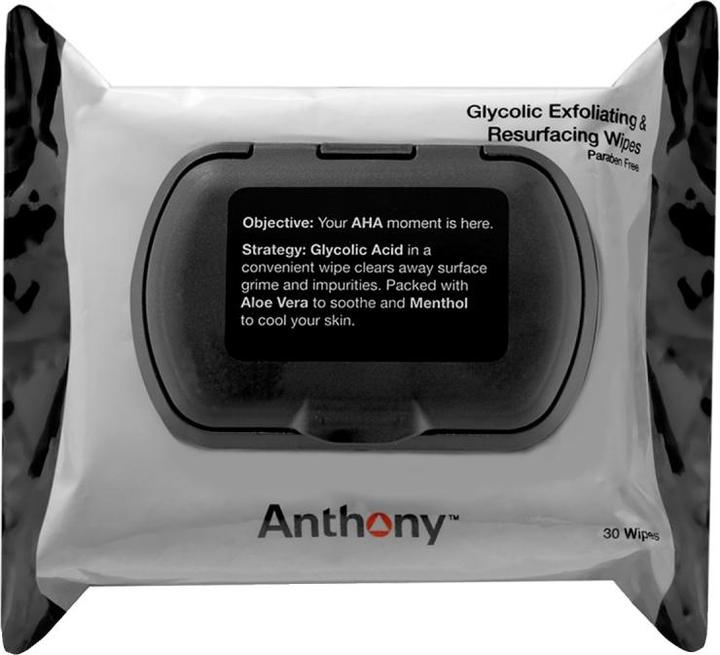 Actual product image Anthony Glycolic exfoliating wipes (Exfoliation, 30 ml)