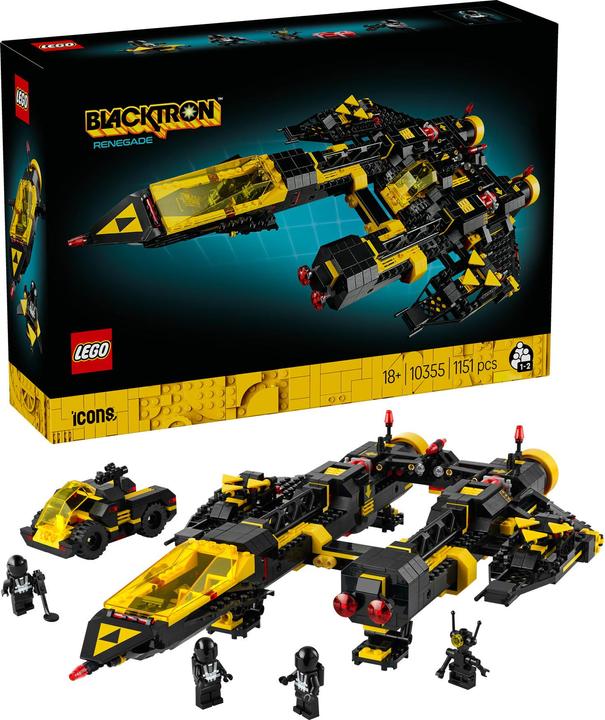 Produktbild LEGO Blacktron Renegade (10355, LEGO Icons, LEGO Seltene Sets)