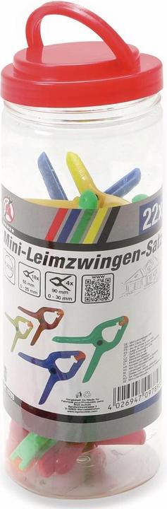 Produktbild BGS Mini-Leimzwingen-Satz ABS-Kunststoff 22-tlg. (35 mm)