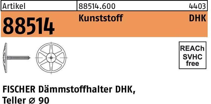 Actual product image Fischer DHK 60 insulation holder (250 pcs.)