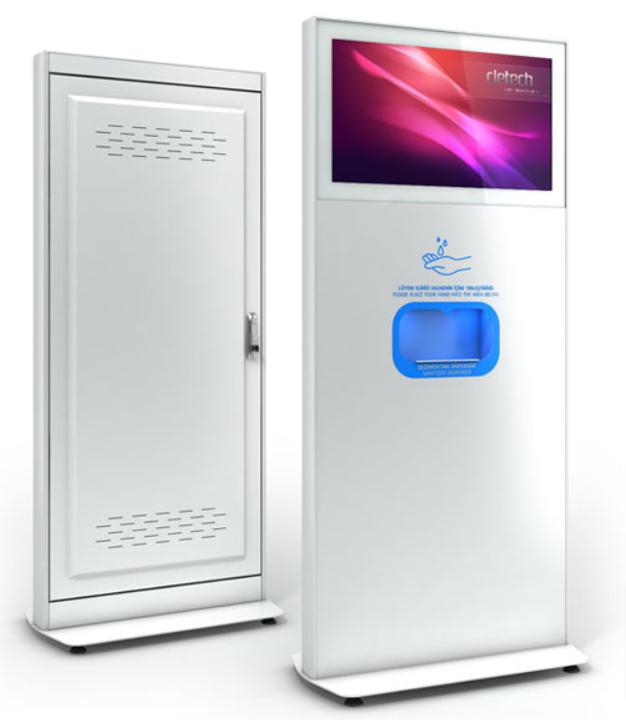 Immagine prodotto DSS Piedistallo per cassetta igienica, 24", bianco, monitor incluso