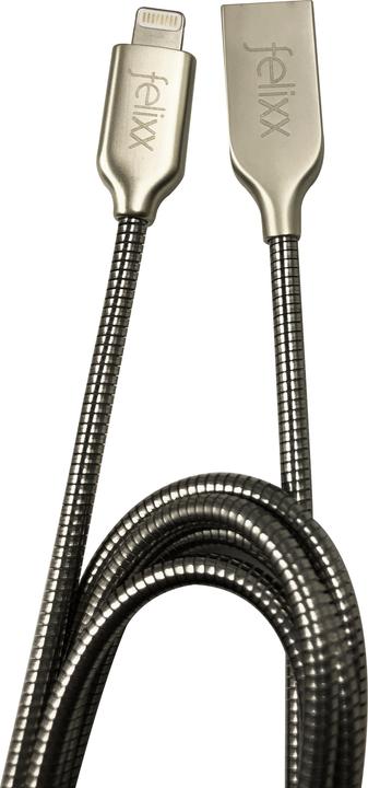 Produktbild Felixx Daten-Ladekabel Metall für Apple (1 m, USB 2.0)