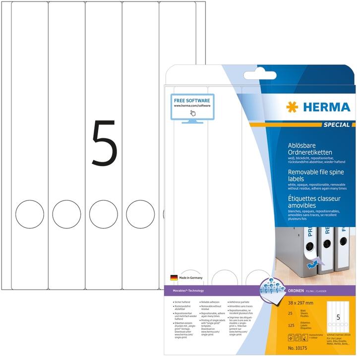Produktbild HERMA Ablösbare Ordneretiketten A4
