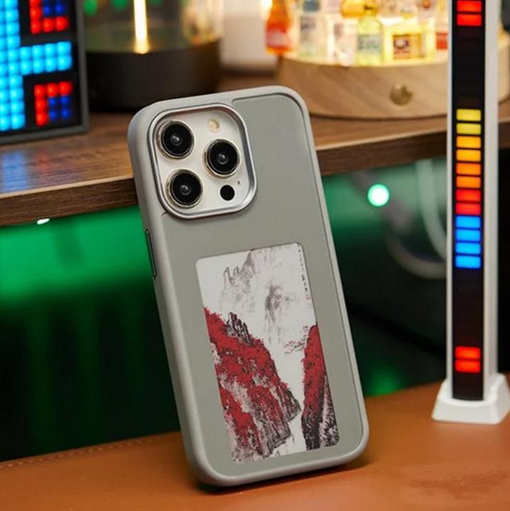 Image du produit PhoneLook Coque E-Ink Display DIY avec technologie NFC pour photo personnalisée (Apple iPhone 15 Pro Max)