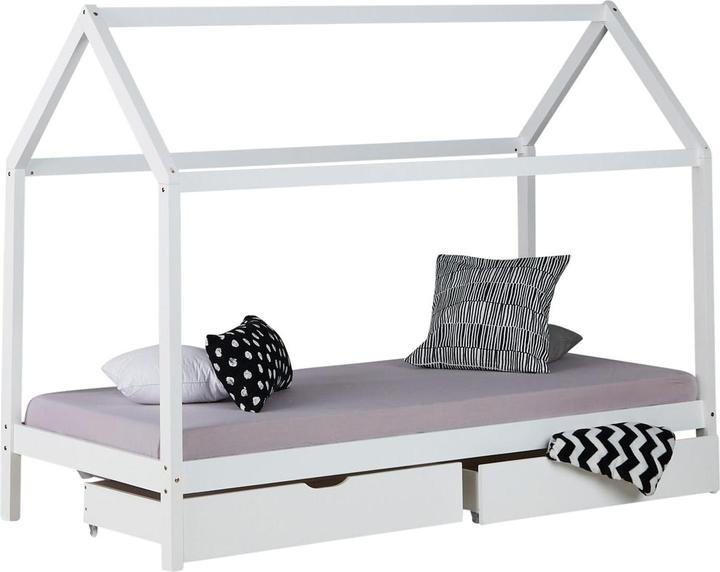 Produktbild Jamb Kinderbett mit Schubladen 90x200cm Weiss (90 x 200 cm)