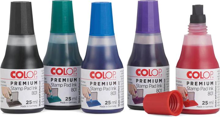 Image du produit Colop Encre pour tampons 801, 25 ml, rouge