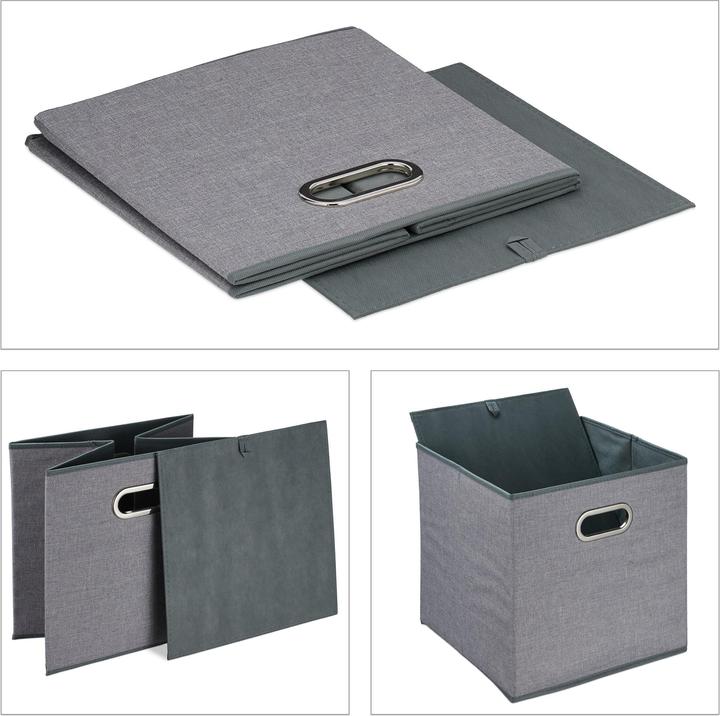 Image du produit Relaxdays 2x boîte de rangement (33 x 33 x 32 cm, 35.38 l)
