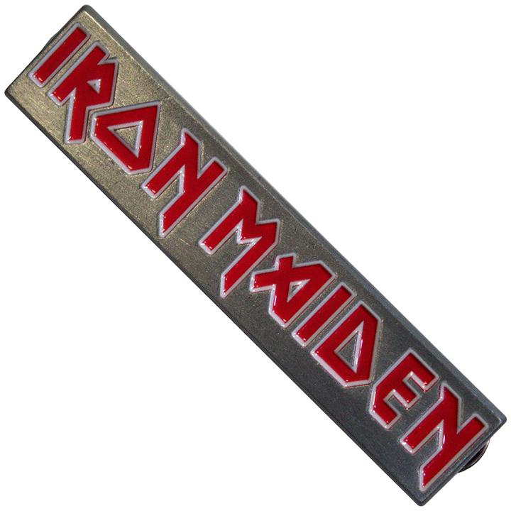 Iron Maiden Logo Abzeichen Emaille ZinkLegierung