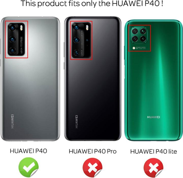 Actual product image Nalia Protective glass (2 Piece, Huawei P40)