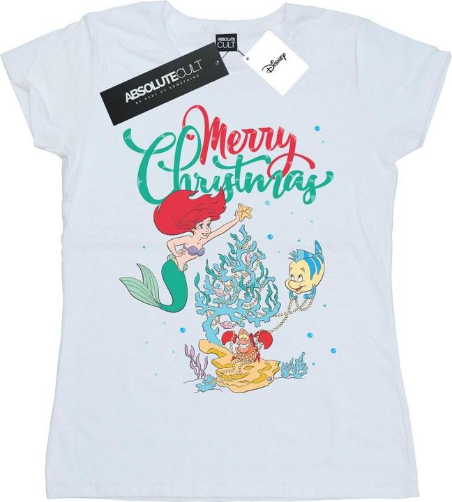 Disney Princess Ariel Merry Christmas TShirt (XL)