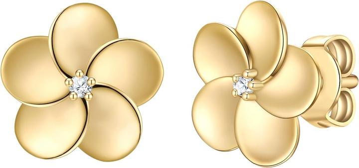Rafaela Donata Damen Ohrringe Blume Sterling Silber - 35534 (Sterling Silber)