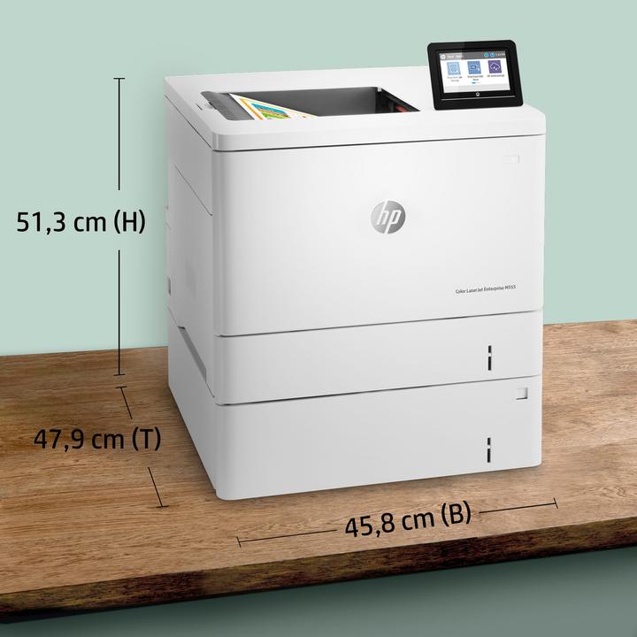Produktbild HP Color LaserJet Enterprise M555x (Laser, Schwarz-Weiss)