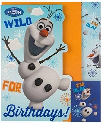 Immagine prodotto Disney Frozen Biglietto e confezione regalo per il compleanno di Olaf (1 pz.)