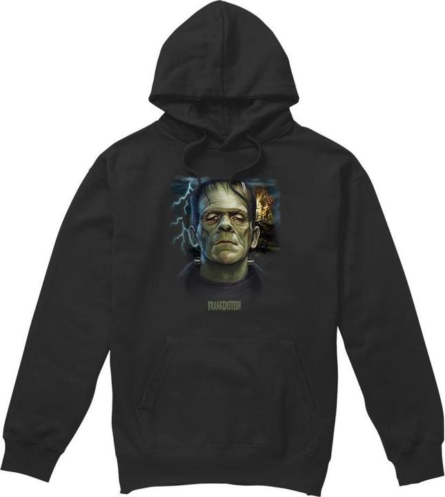 Actual product image Universal Monsters Mens Frankenstein Head Hoodie (L)
