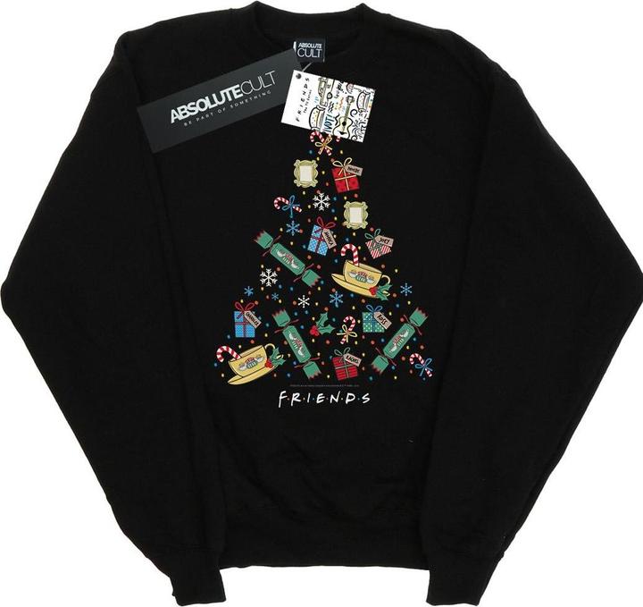 Actual product image Friends Mens Christmas Tree Sweatshirt (S)