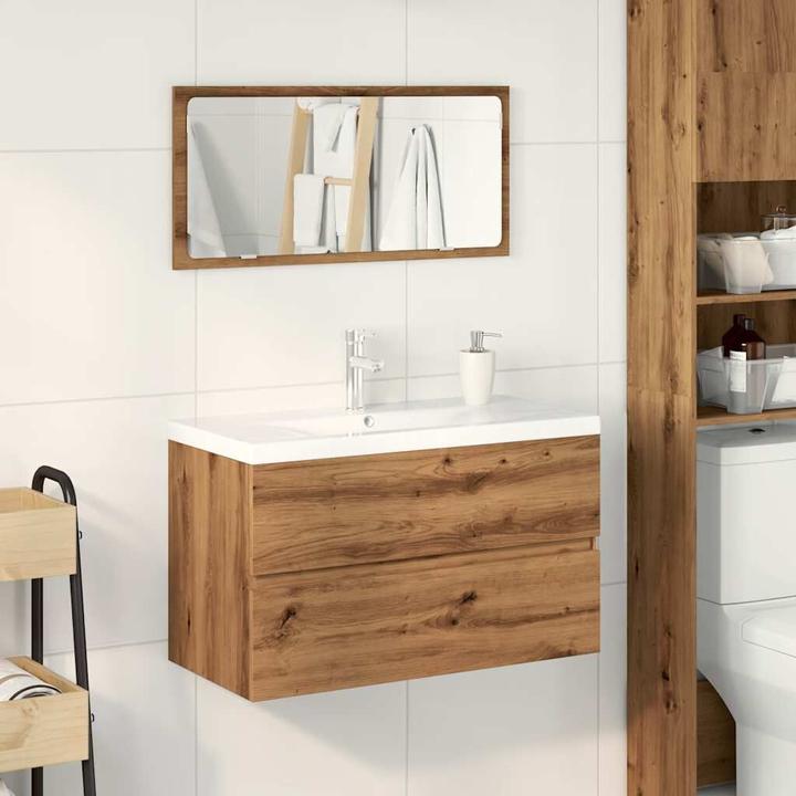 Immagine prodotto VidaXL Badmöbel-Set Artisan-Eiche Holzwerkstoff Badmöbelset Badezimmerschrank