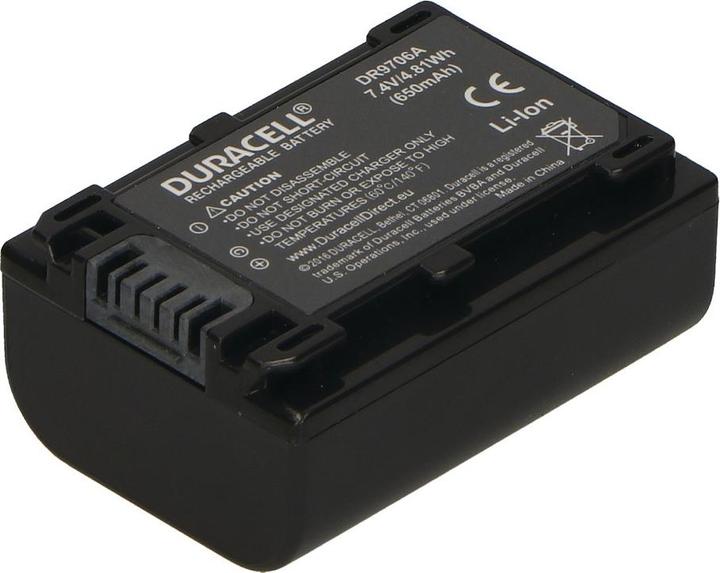 Produktbild Duracell Li-Ion Akku 650 mAh für Sony NP-FV50 (Kamera Akku)