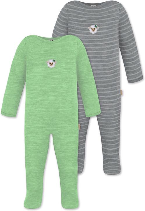 Immagine prodotto Normani Confezione da 2 pezzi di tutina MERINO baby merino "Levin" - 9413 (68)
