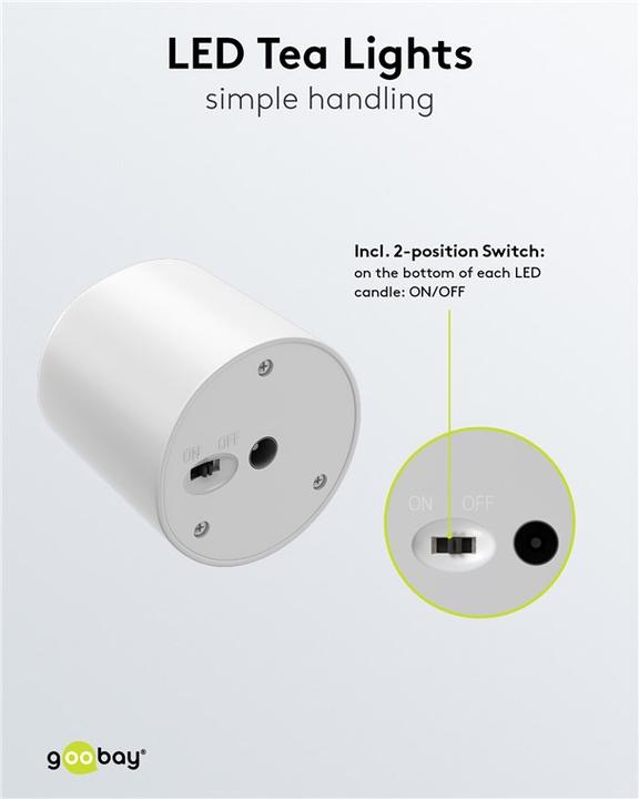 Produktbild Goobay 6er-Set LED-Teelichter (6 x)