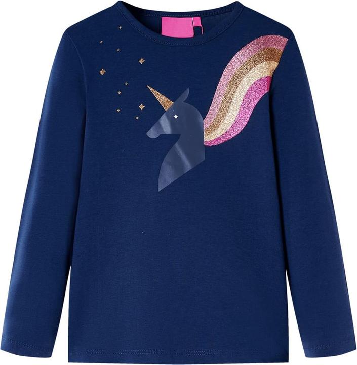 Immagine prodotto VidaXL Camicia da bambino a maniche lunghe blu navy 92,Materiale: 95 % cotone (92)