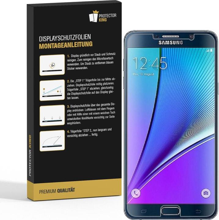 Produktbild Protectorking 4x Displayschutzfolie matt Anti-Reflex entspiegelt (4 Stück, Samsung Galaxy Note 5)