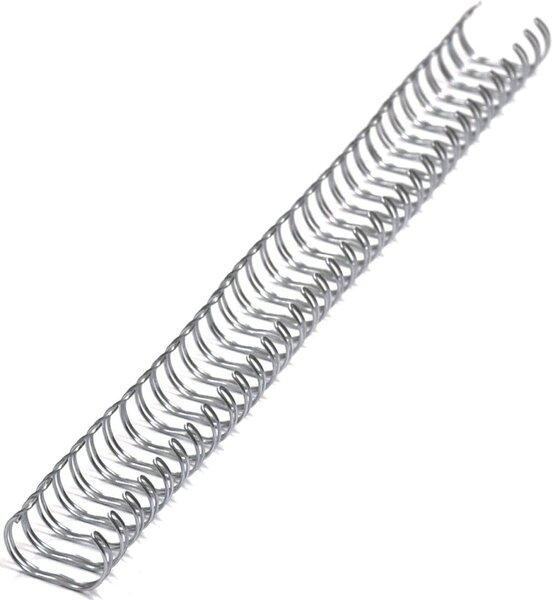 RECOsystems Drahtkamm, DIN A4, Teilung 2:1, 23 Ringe, Durchmesser 14,3 mm, silber