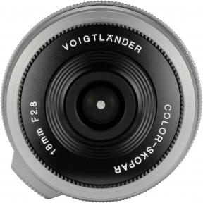 Actual product image Voigtländer Colour-Skopar 18mm / 2.8 asph. silver (Fujifilm X, APS-C / DX)